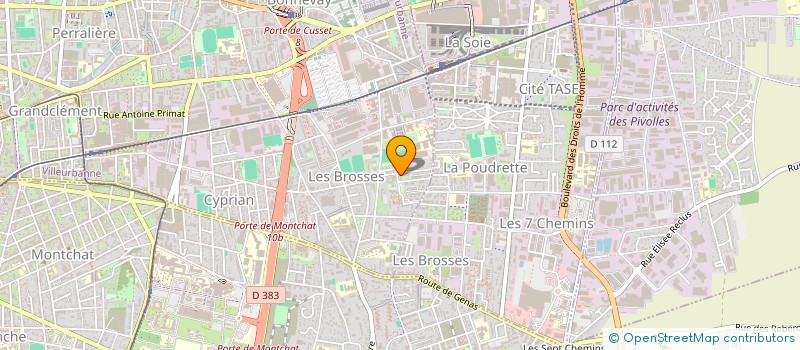 localisation de l'entreprise MONSIEUR ZIED ADJOUDJ  VILLEURBANNE