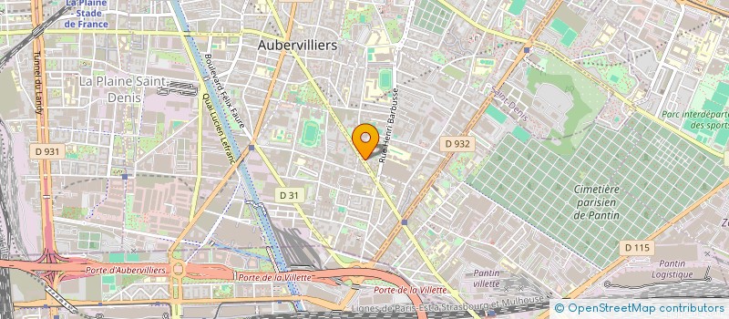 localisation de l'entreprise MONSIEUR ZIED BEN HLEL  AUBERVILLIERS