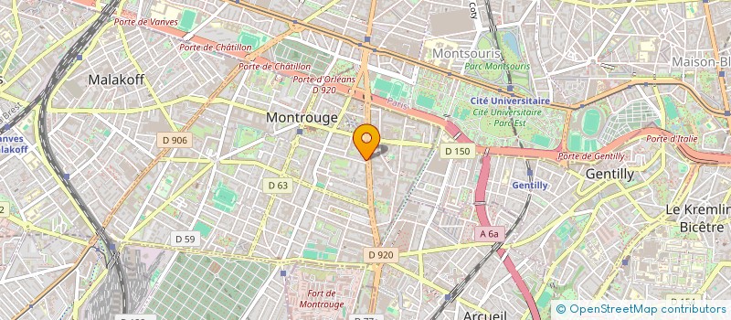 localisation de l'entreprise MONSIEUR ZIED CHERIF  MONTROUGE