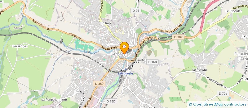 localisation de l'entreprise MONSIEUR ZIED CHERIF  L'ARBRESLE