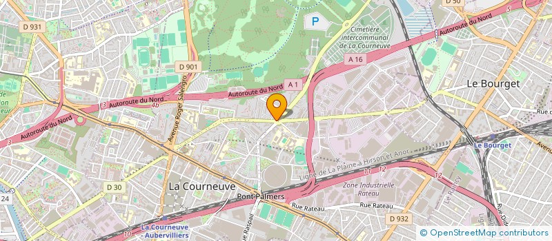 localisation de l'entreprise MONSIEUR ZIED HADHIRI à LA COURNEUVE