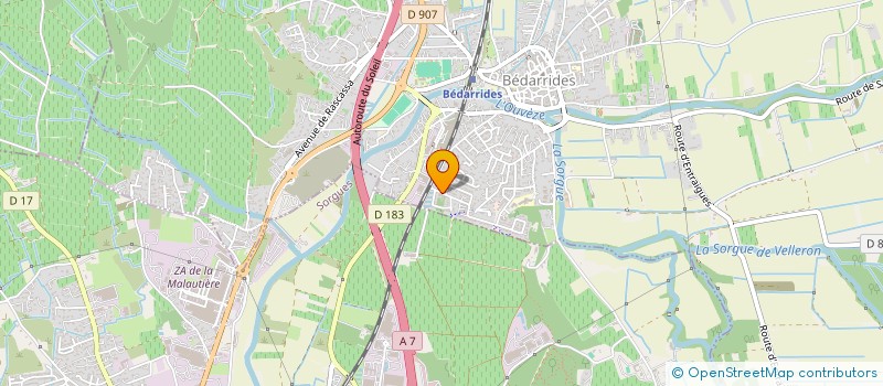 localisation de l'entreprise MONSIEUR ZIED MAIZA  BEDARRIDES