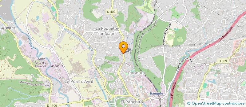 localisation de l'entreprise MONSIEUR ZIED NEFFATI à LA ROQUETTE-SUR-SIAGNE