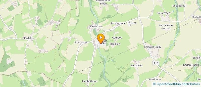 localisation de l'entreprise MONSIEUR ZIHAAD BOLAKY  SAINT-THEGONNEC LOC-EGUINER