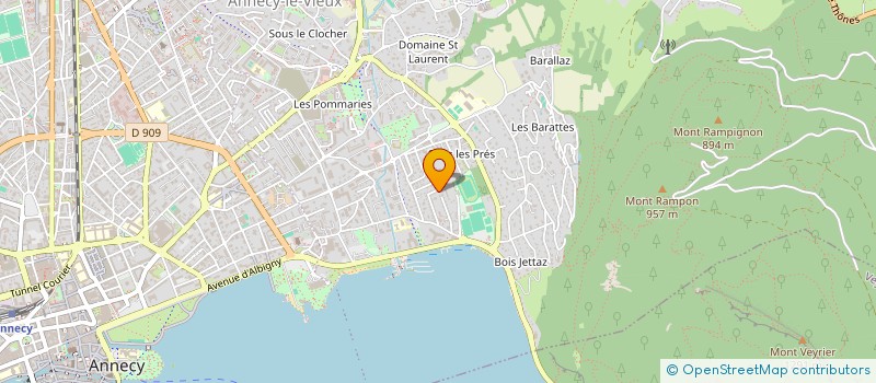 localisation de l'entreprise MONSIEUR ZIKO DRAGICEVIC à ANNECY