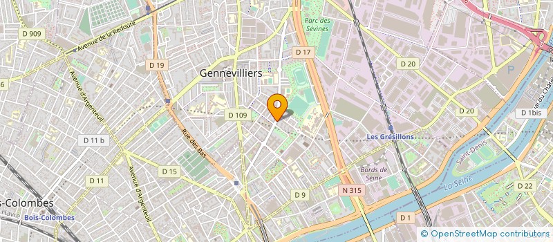 localisation de l'entreprise MONSIEUR ZINE BELHADJ à GENNEVILLIERS