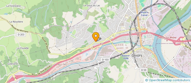 localisation de l'entreprise MONSIEUR ZINE-EDDINE BENSOUNA  GIVORS