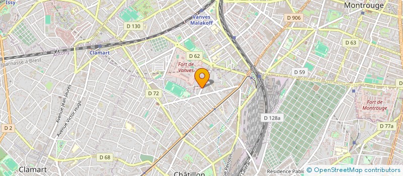 localisation de l'entreprise MONSIEUR ZINE EDDINE BOUFEKANE  CHATILLON