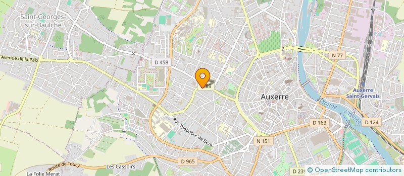 localisation de l'entreprise MONSIEUR ZINE-EDDINE BOUSSOUF  AUXERRE