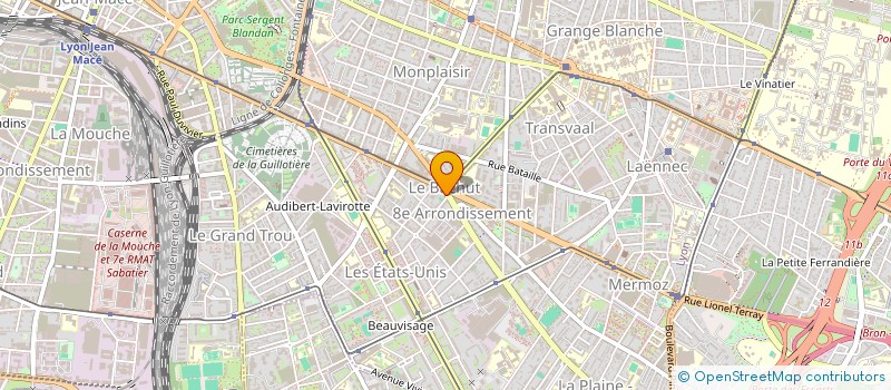 localisation de l'entreprise MONSIEUR ZINE-EL-ABIDINE BEDDAR  LYON