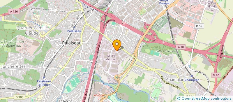 localisation de l'entreprise MONSIEUR ZINE EL ABIDINE BENAZIZ  PALAISEAU