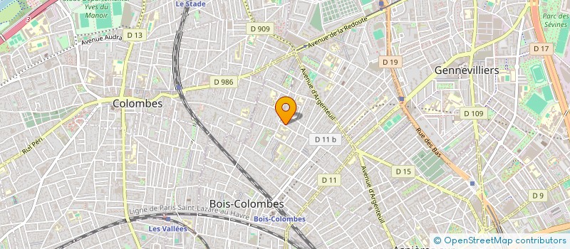 localisation de l'entreprise MONSIEUR ZINE HAMADI à BOIS-COLOMBES