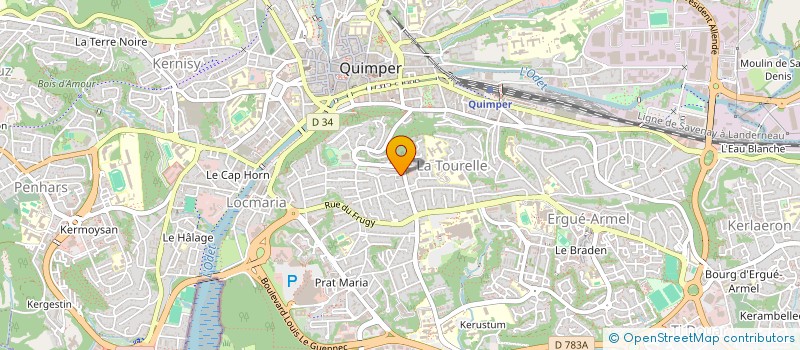 localisation de l'entreprise MONSIEUR ZINEDDINE BENMERAD  QUIMPER