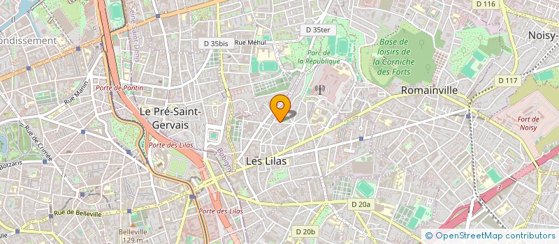 localisation de l'entreprise MONSIEUR ZINEDDINE BIRI à LES LILAS