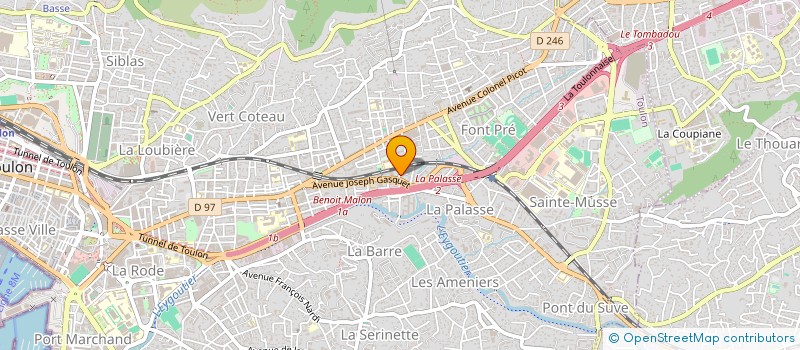 localisation de l'entreprise MONSIEUR ZINEDDINE TEBIB  TOULON