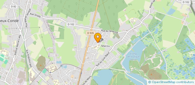 localisation de l'entreprise MONSIEUR ZINEDINE HARICHE  CONDE SUR L ESCAUT