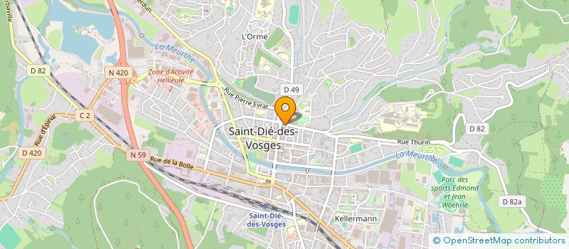 localisation de l'entreprise MONSIEUR ZINEDINE ROUNI BELHADJ  SAINT-DIE-DES-VOSGES