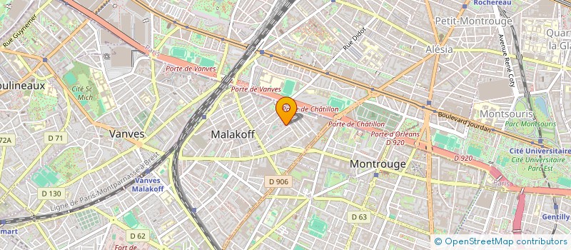 localisation de l'entreprise MONSIEUR ZINELAABIDINE MESTARI  MALAKOFF