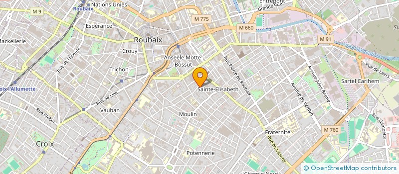 localisation de l'entreprise MONSIEUR ZINELABIDINE OUIFI  ROUBAIX