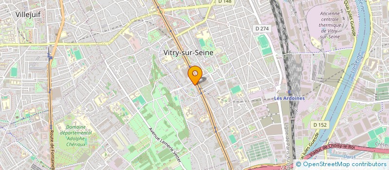 localisation de l'entreprise MONSIEUR ZINOU CHARIF  VITRY-SUR-SEINE