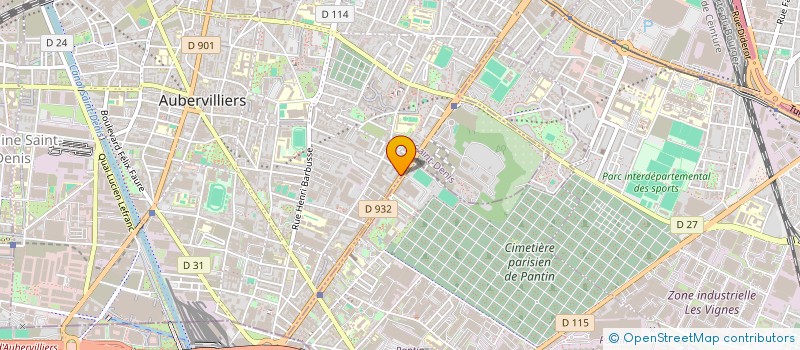 localisation de l'entreprise MONSIEUR ZIVOMIR MILOVANOVIC à AUBERVILLIERS