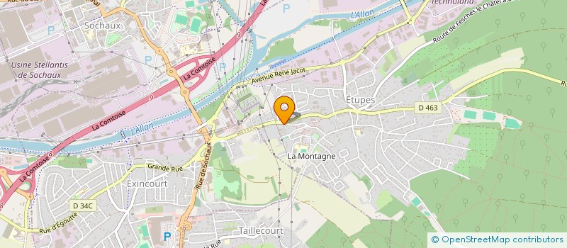 localisation de l'entreprise MONSIEUR ZIVORAD JEVREMOVIC  ETUPES