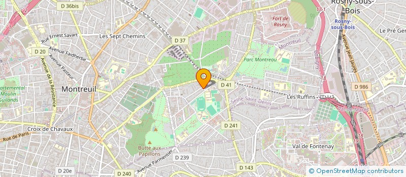 localisation de l'entreprise MONSIEUR ZIVORAD RADISAVLJEVIC  MONTREUIL