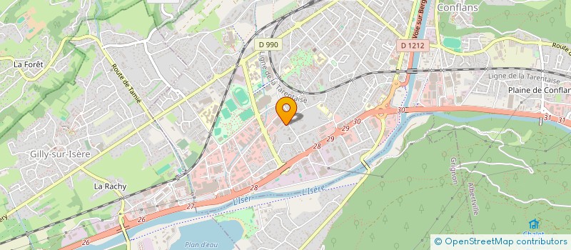 localisation de l'entreprise MONSIEUR ZIYA YIKILMAZ  ALBERTVILLE