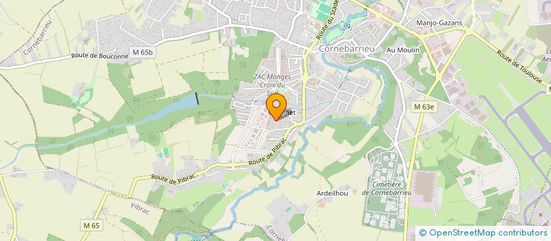 localisation de l'entreprise MONSIEUR ZIYAD CHAKRIDA  CORNEBARRIEU