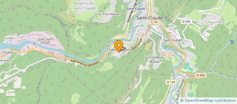 localisation de l'entreprise MONSIEUR ZIYED CHIHI  SAINT-CLAUDE