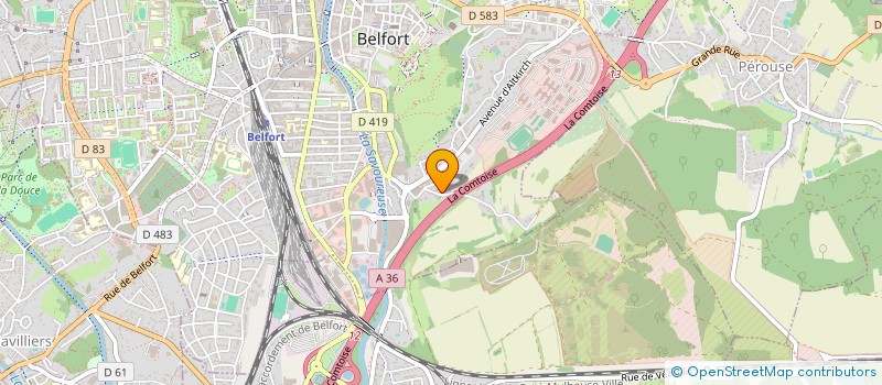 localisation de l'entreprise MONSIEUR ZIYED MEJDI  BELFORT