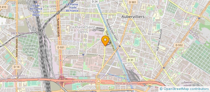 localisation de l'entreprise MONSIEUR ZLATAN POPOVIC à AUBERVILLIERS