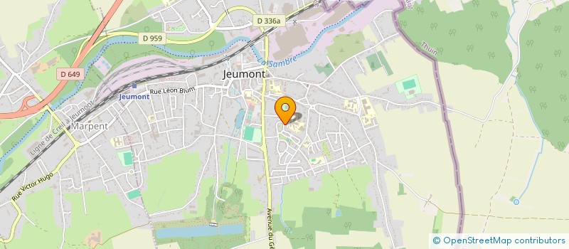 localisation de l'entreprise MONSIEUR ZOHAIR SAKITE  JEUMONT