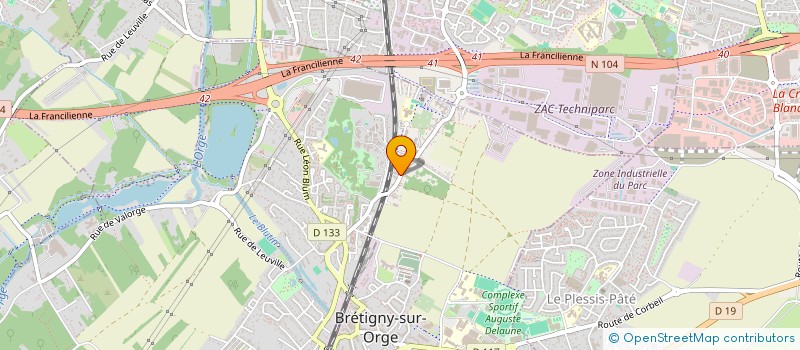localisation de l'entreprise MONSIEUR ZOHEIR BENZIANE à BRETIGNY-SUR-ORGE