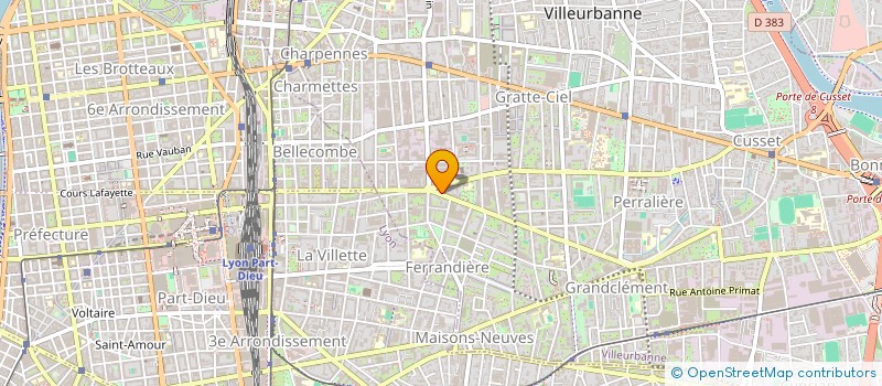 localisation de l'entreprise MONSIEUR ZOHIR KOUSSA  VILLEURBANNE