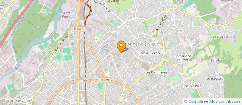 localisation de l'entreprise MONSIEUR ZOHIR PELFINI  ANNECY