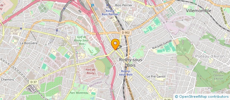 localisation de l'entreprise MONSIEUR ZOHRER LADRAA à ROSNY SOUS BOIS