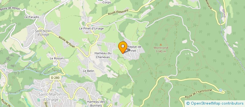 localisation de l'entreprise MONSIEUR ZOLTAN JUHAS  SAINT-MARTIN-D'URIAGE