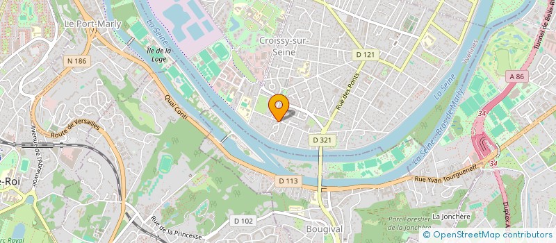 localisation de l'entreprise MONSIEUR ZOLTAN ZOLTAN ARANY-TOTH  CROISSY-SUR-SEINE