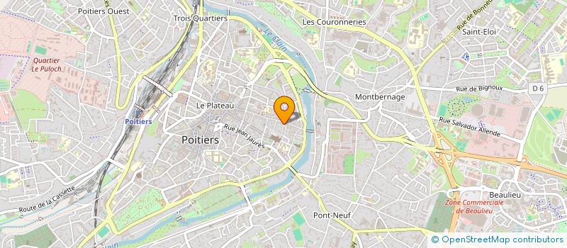 localisation de l'entreprise MONSIEUR ZONGNAN WANG à POITIERS