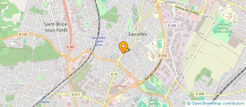 localisation de l'entreprise MONSIEUR ZORAN BESEVIC  SARCELLES