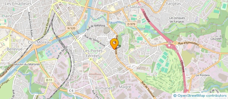 localisation de l'entreprise MONSIEUR ZORAN JOVIC à LIMOGES