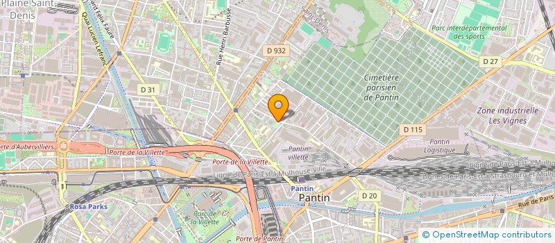 localisation de l'entreprise MONSIEUR ZORAN STOSIC à PANTIN