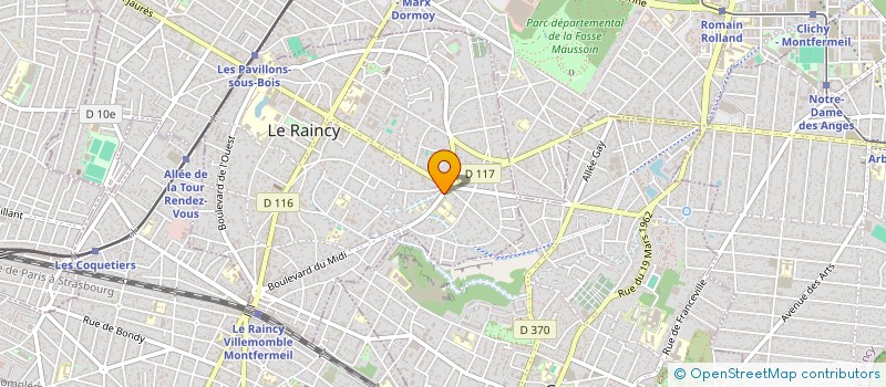 localisation de l'entreprise MONSIEUR ZORAN TASIC à LE RAINCY
