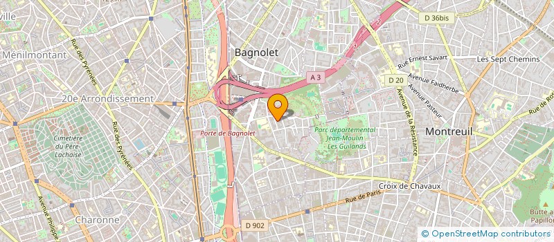 localisation de l'entreprise MONSIEUR ZORANNE ISHACOVIC à BAGNOLET