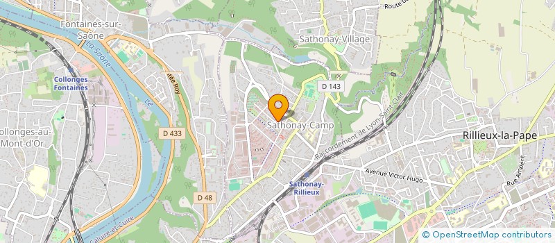 localisation de l'entreprise MONSIEUR ZOUAOUI ABDELKADER  SATHONAY-CAMP