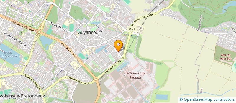 localisation de l'entreprise MONSIEUR ZOUAOUI BENDIAF  GUYANCOURT