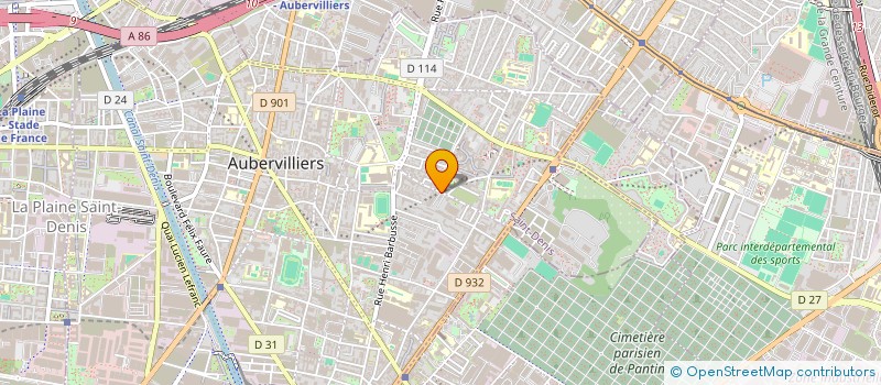 localisation de l'entreprise MONSIEUR ZOUBEIR ANZIZ  AUBERVILLIERS