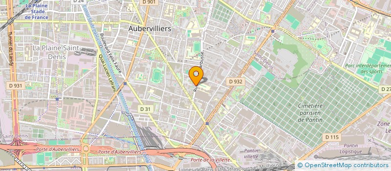 localisation de l'entreprise MONSIEUR ZOUBEIR HAFFEZ  AUBERVILLIERS