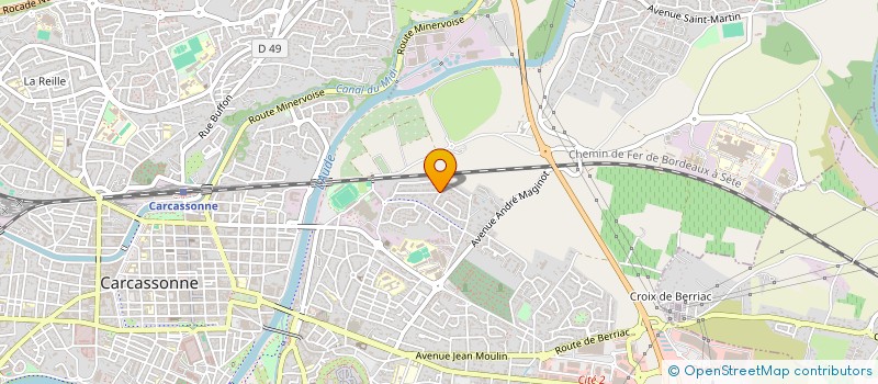 localisation de l'entreprise MONSIEUR ZOUBEIR MELAOUAH  CARCASSONNE